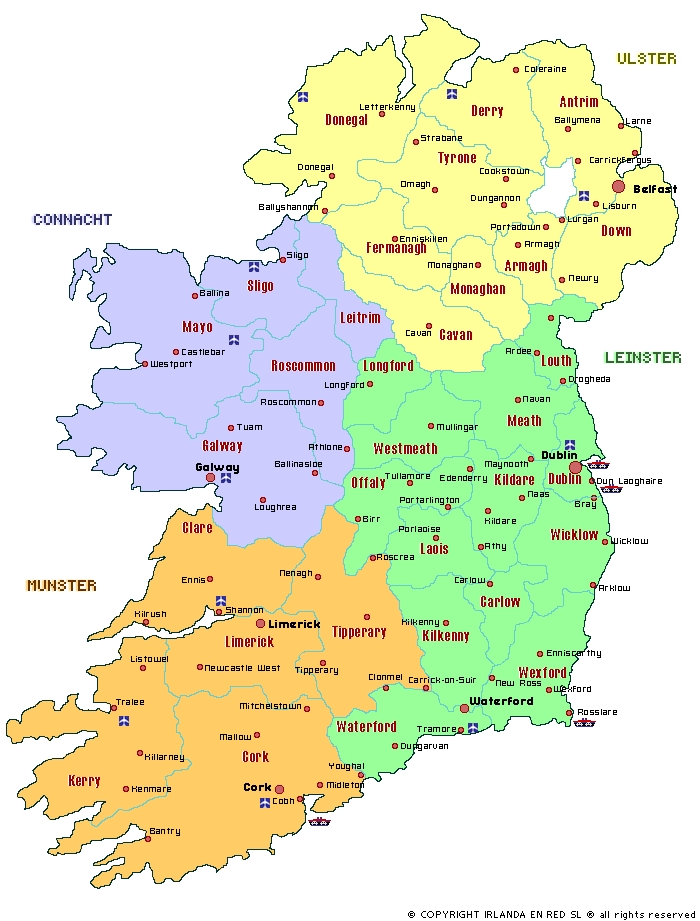 Regiones de Irlanda