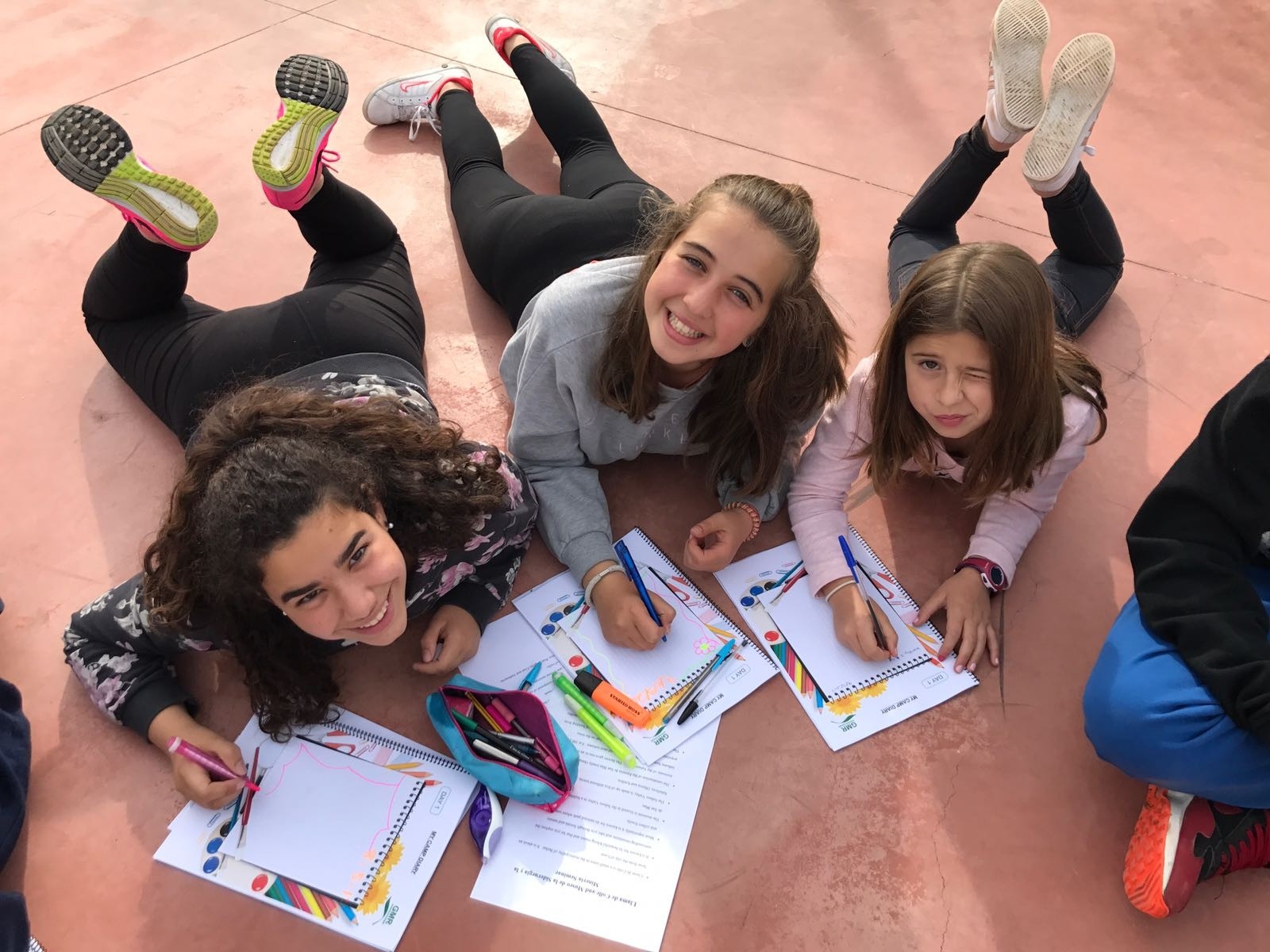 clases de inglés en el campamento