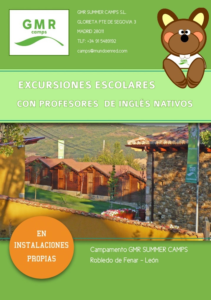 Folleto excursiones de colegios