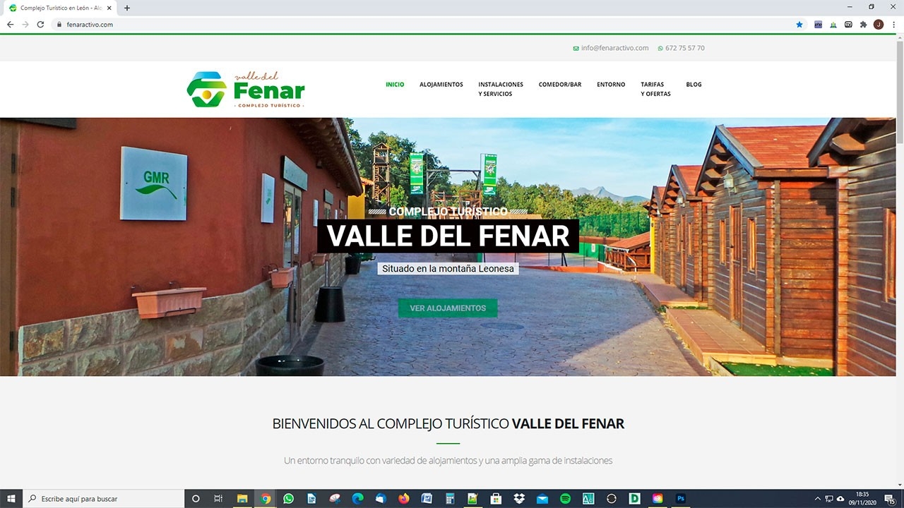 Web de turismo rural en León